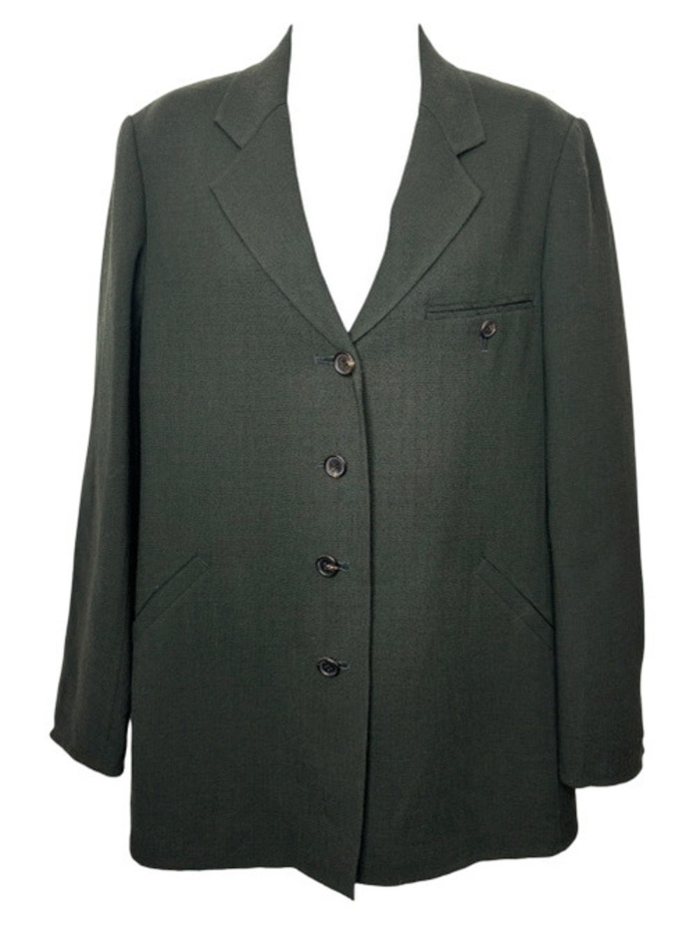 Issey Miyake Green Wool Blazer